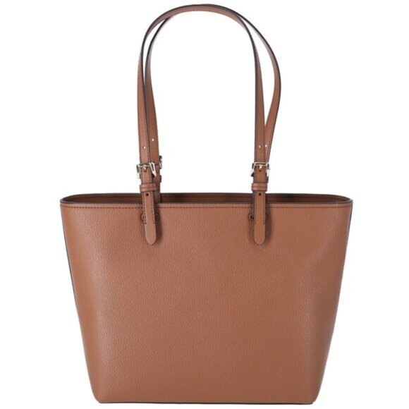 Michael Kors Jet Set Travel Medium Vegan Leather Double Pocket Tote - Picture 3 of 7